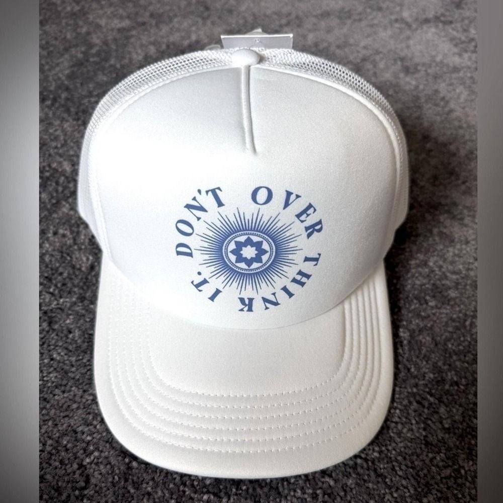 NWT Spiritual Gangster Don't Over Think It Trucker Hat Women One Size Adjustable
